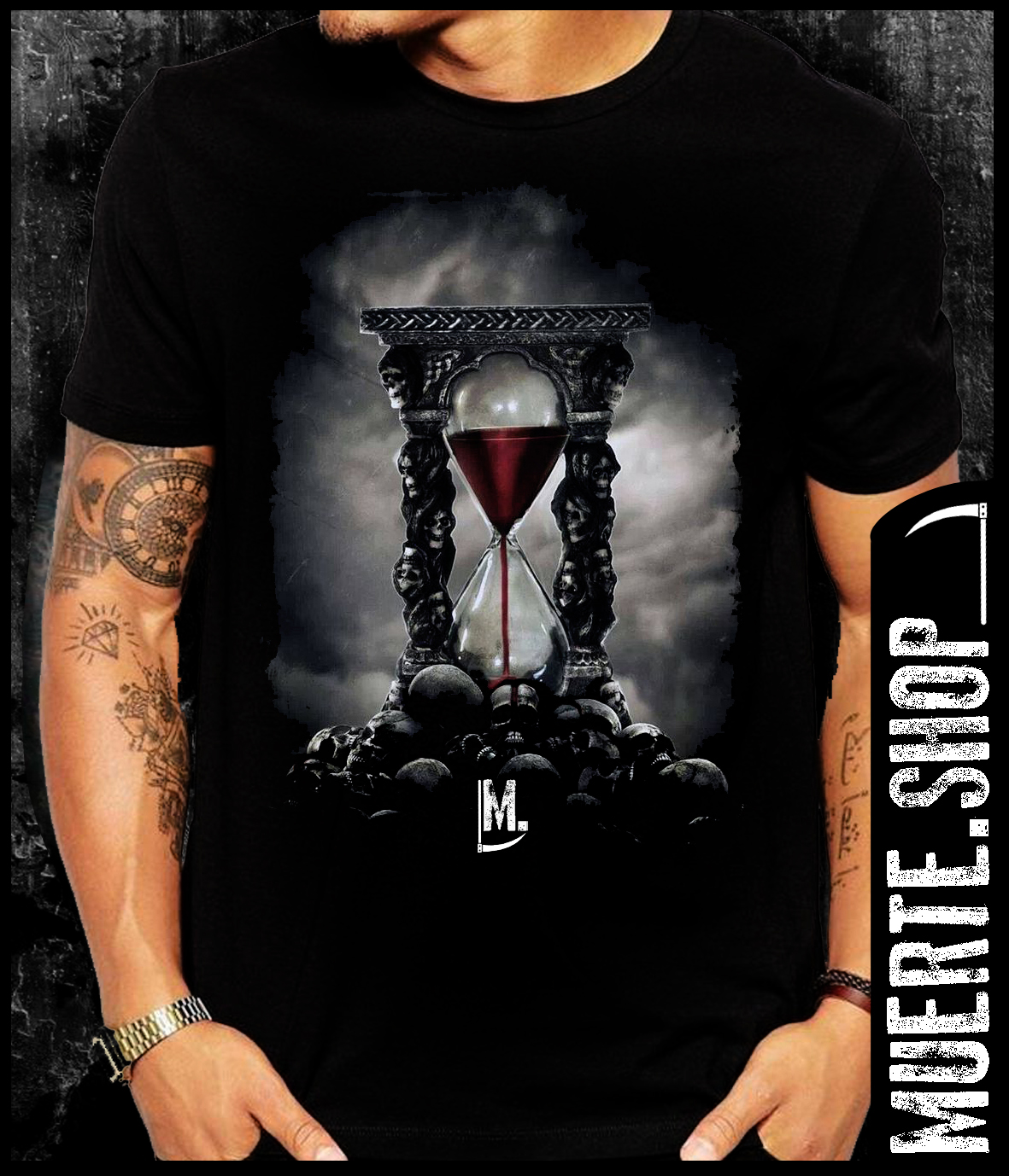 Черна тениска BLOODY CLOCK Черна тениска BLOODY CLOCK